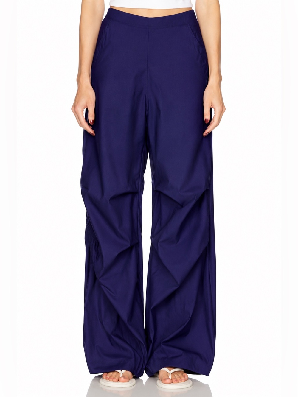 Enza Costa Poplin Flight Pant Navy